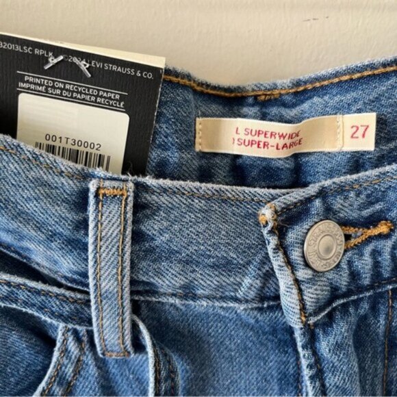 Levi’s x Free People XL SUPERWIDE WOMEN'S JEANS size 27 - Picture 8 of 15